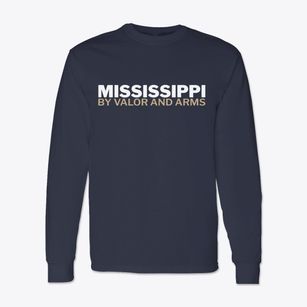  Mississippi White and Gold Classic Long Sleeve T-Shirt