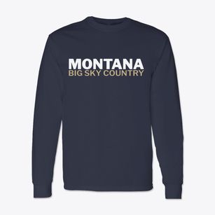  Montana White and Gold Classic Long Sleeve T-Shirt