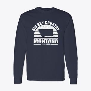  Montana Sunset Classic Long Sleeve T-Shirt
