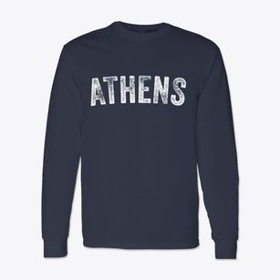 Athens New York Timeless Retro Classic Long Sleeve T-Shirt