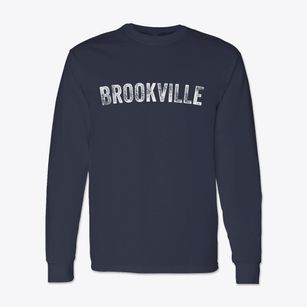 Brookville New York Timeless Retro Classic Long Sleeve T-Shirt