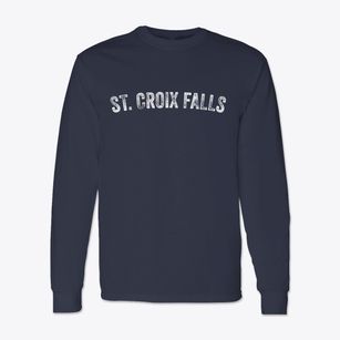 St. Croix Falls Wisconsin Timeless Retro Classic Long Sleeve T-Shirt