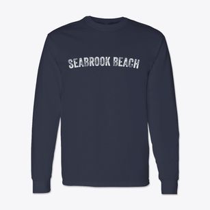 Seabrook Beach New Hampshire Timeless Retro Classic Long Sleeve T-Shirt