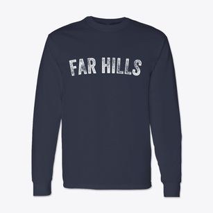 Far Hills New Jersey Timeless Retro Classic Long Sleeve T-Shirt