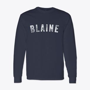 Blaine Maine Timeless Retro Classic Long Sleeve T-Shirt