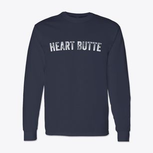 Heart Butte Montana Timeless Retro Classic Long Sleeve T-Shirt
