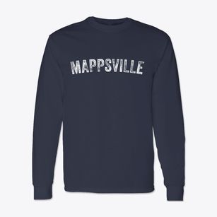 Mappsville Virginia Timeless Retro Classic Long Sleeve T-Shirt