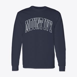 Mount Ivy New York Trendy Block Classic Long Sleeve T-Shirt