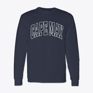 Cape May New Jersey Trendy Block Classic Long Sleeve T-Shirt