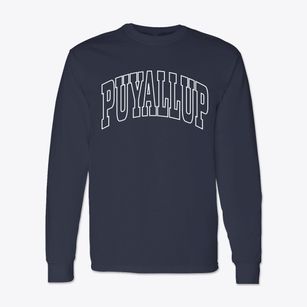 Puyallup Washington Trendy Block Classic Long Sleeve T-Shirt