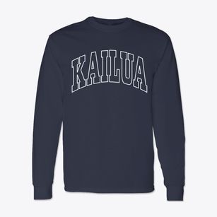 Kailua Hawaii Trendy Block Classic Long Sleeve T-Shirt