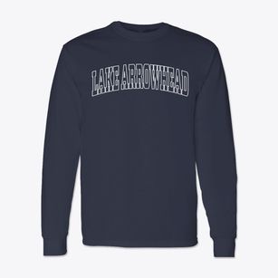 Lake Arrowhead Maine Trendy Block Classic Long Sleeve T-Shirt