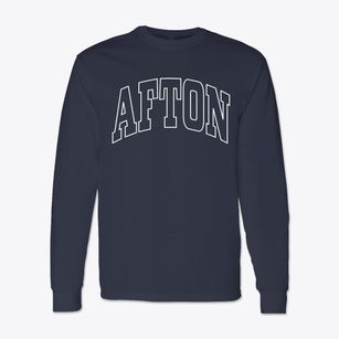 Afton Iowa Trendy Block Classic Long Sleeve T-Shirt
