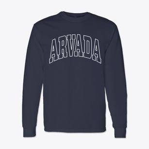 Arvada Colorado Trendy Block Classic Long Sleeve T-Shirt