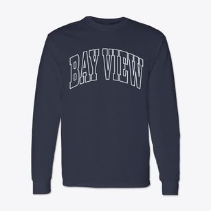 Bay View Michigan Trendy Block Classic Long Sleeve T-Shirt