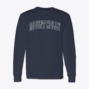 Mount Holly North Carolina Trendy Block Classic Long Sleeve T-Shirt