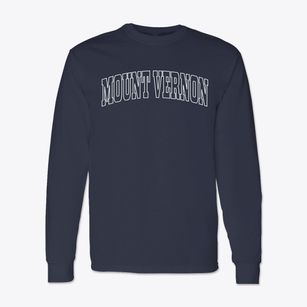 Mount Vernon Virginia Trendy Block Classic Long Sleeve T-Shirt