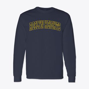Roslyn Heights New York Trendy Block Classic Long Sleeve T-Shirt