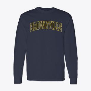 Brownville New York Trendy Block Classic Long Sleeve T-Shirt