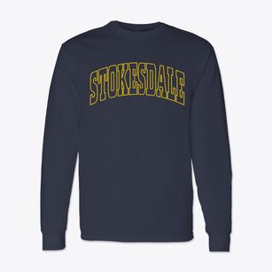 Stokesdale North Carolina Trendy Block Classic Long Sleeve T-Shirt