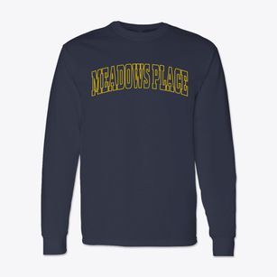 Meadows Place Texas Trendy Block Classic Long Sleeve T-Shirt
