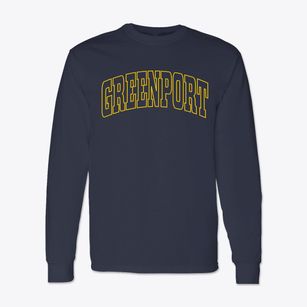 Greenport New York Trendy Block Classic Long Sleeve T-Shirt