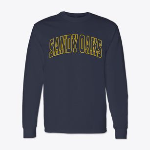 Sandy Oaks Texas Trendy Block Classic Long Sleeve T-Shirt
