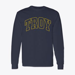 Troy New York Trendy Block Classic Long Sleeve T-Shirt
