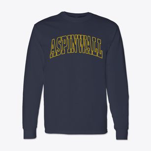 Aspinwall Pennsylvania Trendy Block Classic Long Sleeve T-Shirt