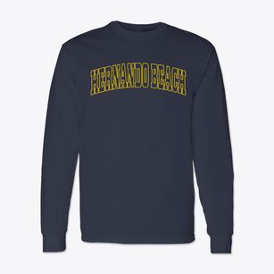 Hernando Beach Florida Trendy Block Classic Long Sleeve T-Shirt