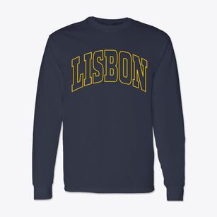 Lisbon New Hampshire Trendy Block Classic Long Sleeve T-Shirt