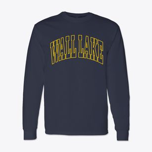 Wall Lake Iowa Trendy Block Classic Long Sleeve T-Shirt