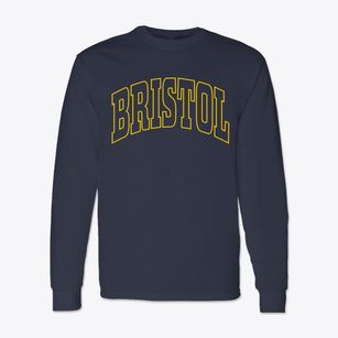 Bristol Rhode Island Trendy Block Classic Long Sleeve T-Shirt