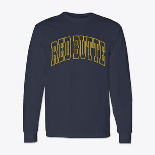 Red Butte Wyoming Trendy Block Classic Long Sleeve T-Shirt