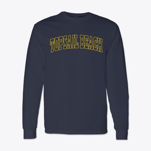 Topsail Beach North Carolina Trendy Block Classic Long Sleeve T-Shirt