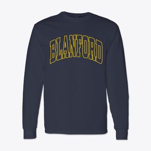 Blanford Indiana Trendy Block Classic Long Sleeve T-Shirt