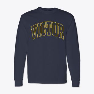 Victor New York Trendy Block Classic Long Sleeve T-Shirt