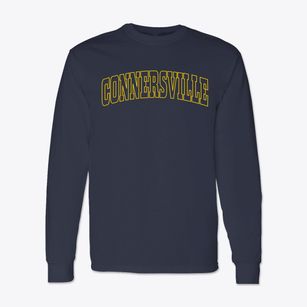 Connersville Indiana Trendy Block Classic Long Sleeve T-Shirt