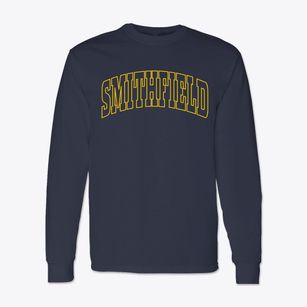 Smithfield North Carolina Trendy Block Classic Long Sleeve T-Shirt