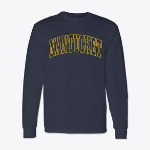 Nantucket Massachusetts Trendy Block Classic Long Sleeve T-Shirt