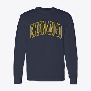 Chenango New York Trendy Block Classic Long Sleeve T-Shirt