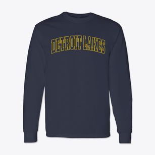 Detroit Lakes Minnesota Trendy Block Classic Long Sleeve T-Shirt