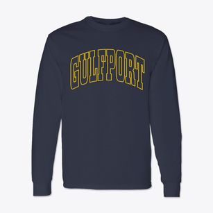 Gulfport Mississippi Trendy Block Classic Long Sleeve T-Shirt