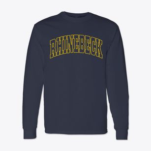 Rhinebeck New York Trendy Block Classic Long Sleeve T-Shirt