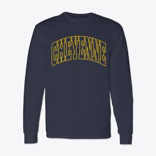 Cheyenne Wyoming Trendy Block Classic Long Sleeve T-Shirt