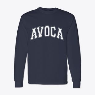 Avoca New York Varsity Classic Long Sleeve T-Shirt