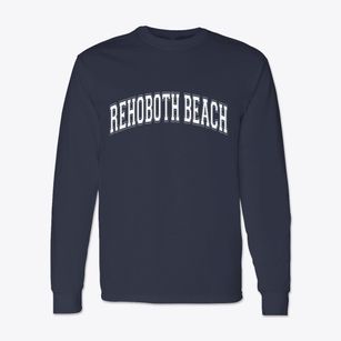 Rehoboth Beach Delaware Varsity Classic Long Sleeve T-Shirt