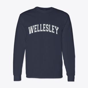 Wellesley Massachusetts Varsity Classic Long Sleeve T-Shirt