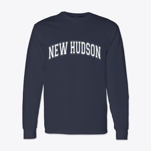 New Hudson New York Varsity Classic Long Sleeve T-Shirt