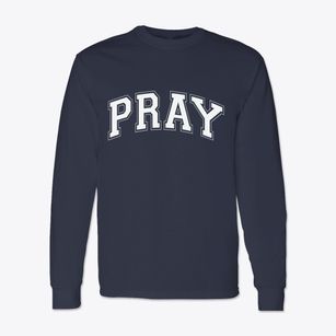 Pray Montana Varsity Classic Long Sleeve T-Shirt